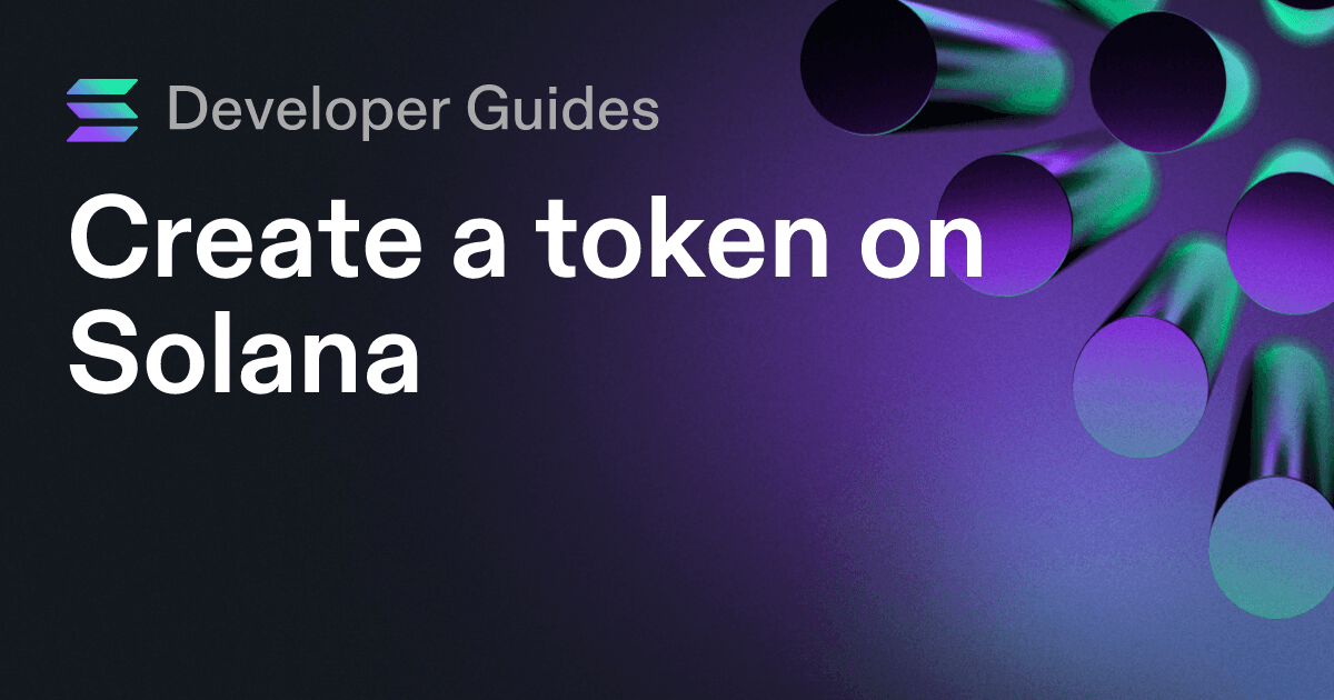 Create a token on Solana